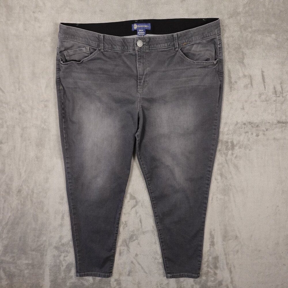 Democracy Ab Solution Jegging Jeans Women’s Plus‎ Size 24W Gray
